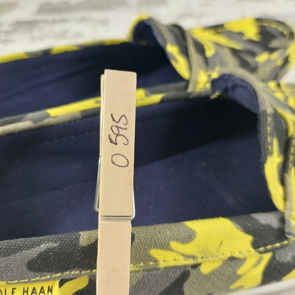 Cole Haan Penny Yellow Camo Slip On Casual Moc Toe Shoes Loafer O 595 - Picture 8 of 8